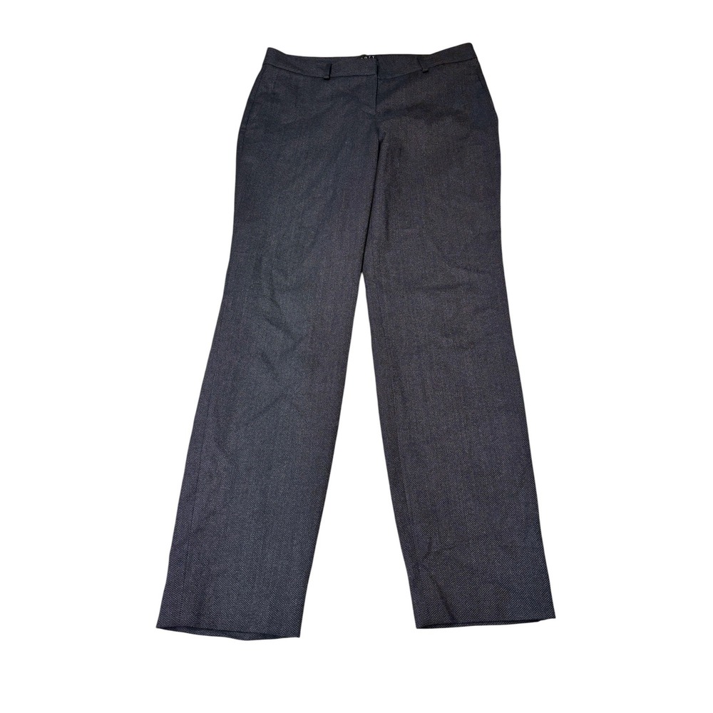 Theory Womens Gray Wool Blend Straight Leg Dress‎ Pants Size 4 W30 L28 Charcoal
